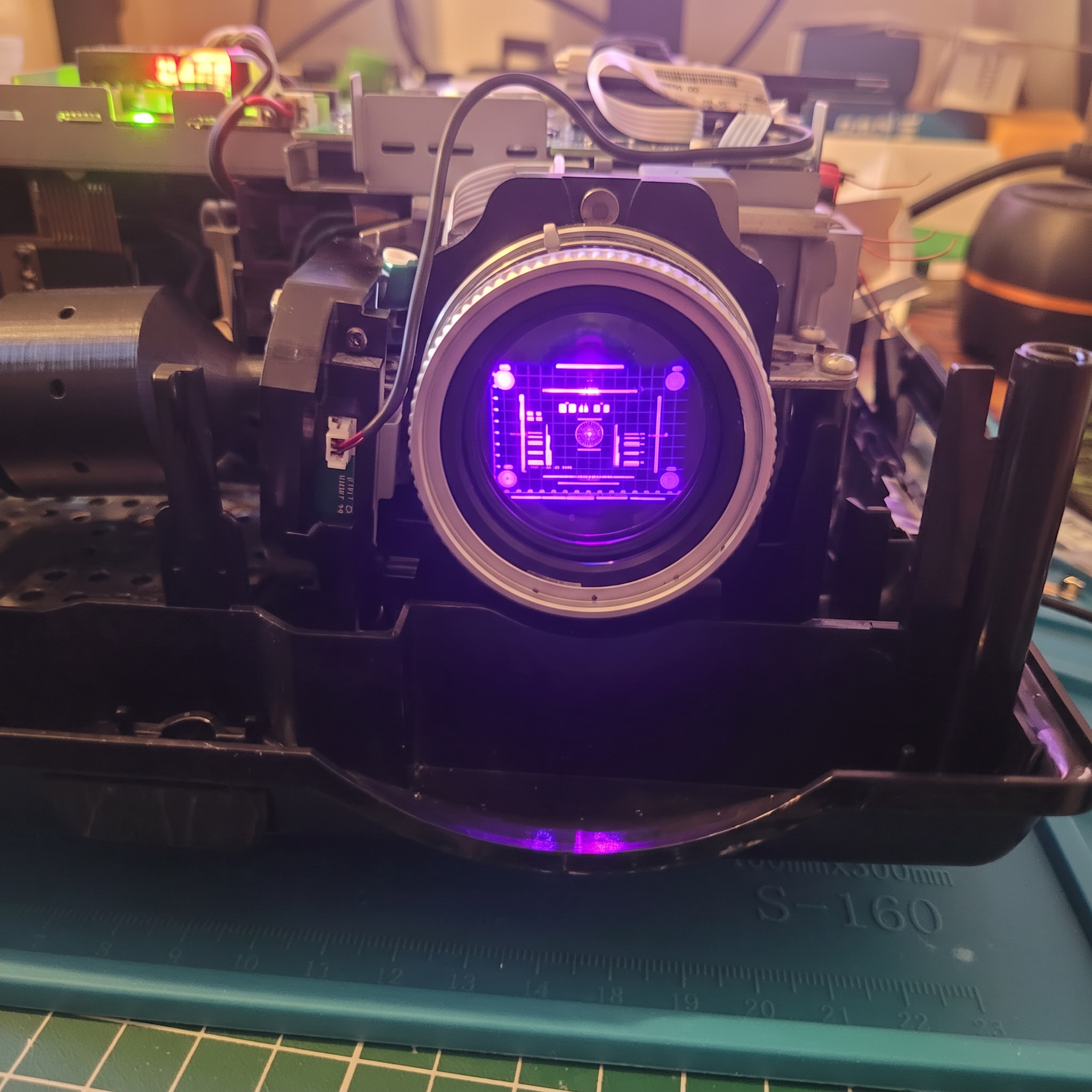 Real projector optical hack
